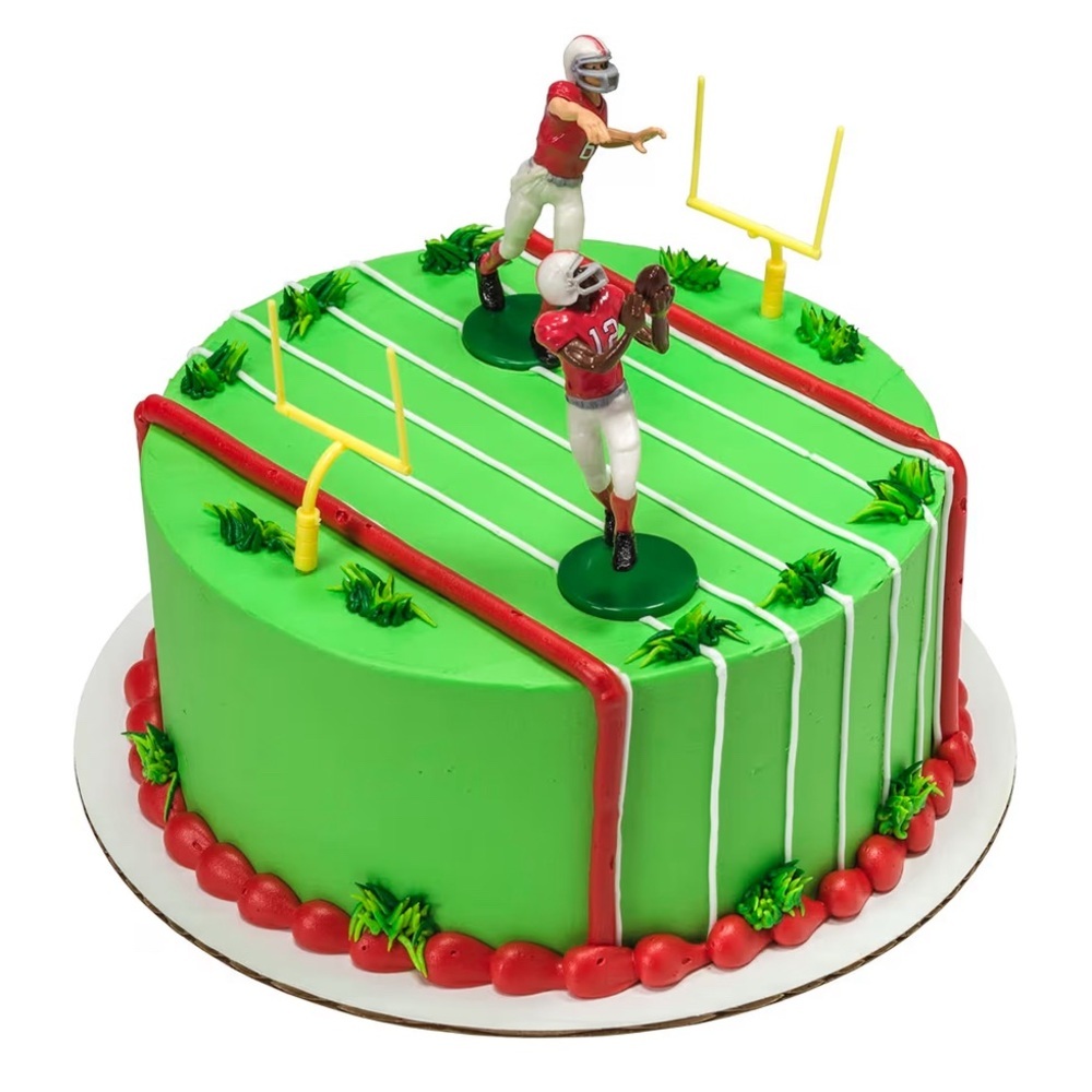 New DecoPac Football Touchdown Cake Decoration Set